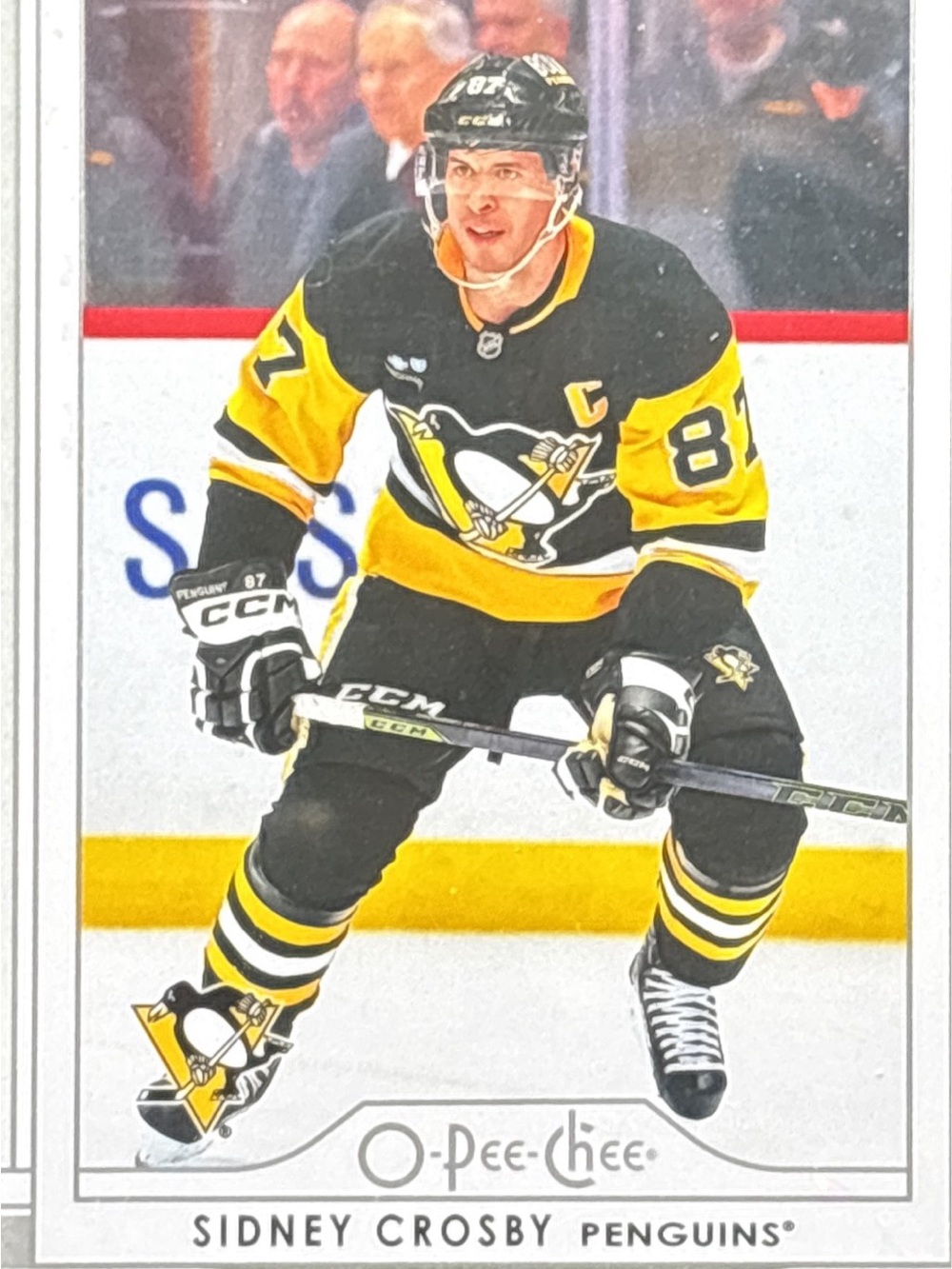 O-Pee-Chee Glossy Sidney Crosby Hockey Trading Card